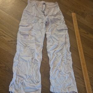 American Eagle Outfitters Dusty Pink Straight Leg Cargo Pants